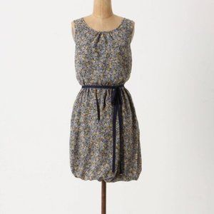 Anthropologie Maeve Blue Motif Wildflower Foxtrot Dress - 2
